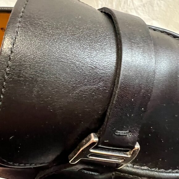 Magnanni slip on shoes Lino Loafer black leather US mens size 15 rubber soles - Picture 9 of 15